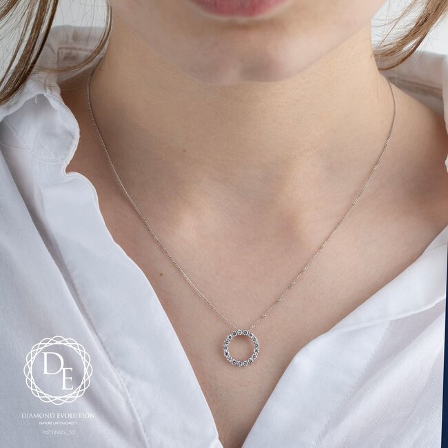 Lab Grown Circle Pendant