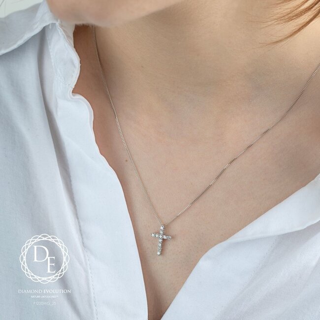 Lab Grown Diamond Cross Pendant