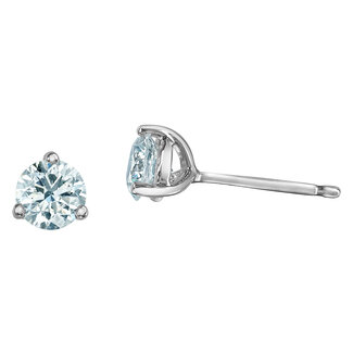 Diamond Evolution Martini Solitaire Lab Grown Stud Earrings