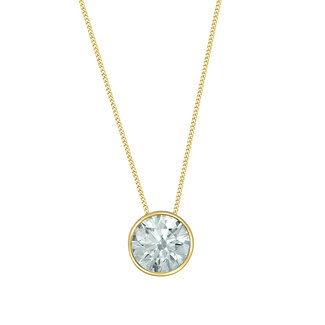 Diamond Evolution Bezel Set Lab Grown Pendant