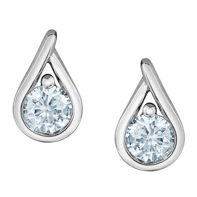 Infinity Lab Grown Stud Earrings