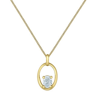 Diamond Evolution Open Oval Lab Grown Pendant
