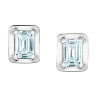 Diamond Evolution Picture Frame Lab Grown Stud Earrings