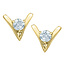 Chevron Lab Grown Diamond Earrings