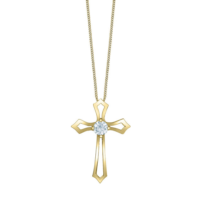 Lab Grown Diamond Cross Pendant