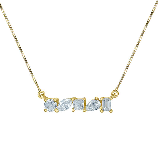 Mixed Fancy Shape Lab Grown Necklace