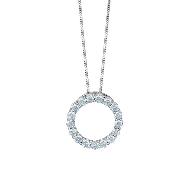 Lab Grown Circle Pendant