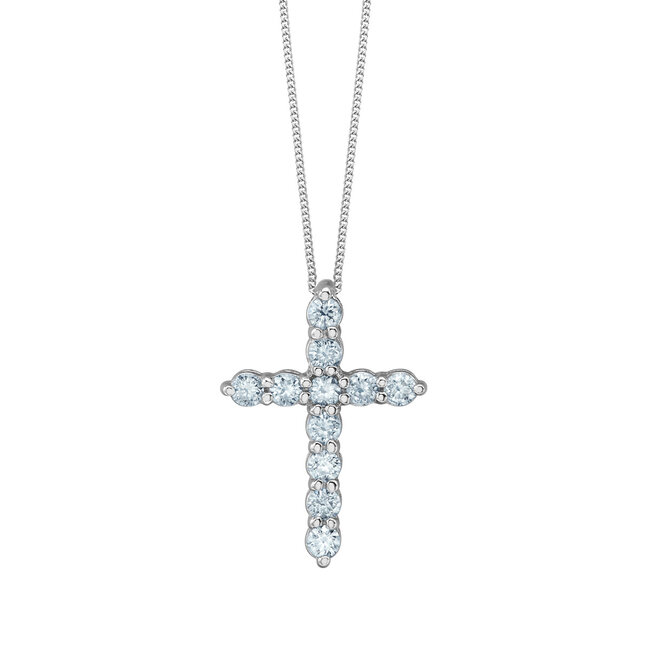 Lab Grown Diamond Cross Pendant