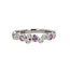 Pink Sapphire & Diamond Band