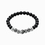 Black Obsidian & Skull Bracelet