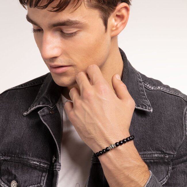 Black Obsidian Ornamental Bracelet