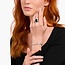 Patterned & Black Cubic Zirconia Bracelet