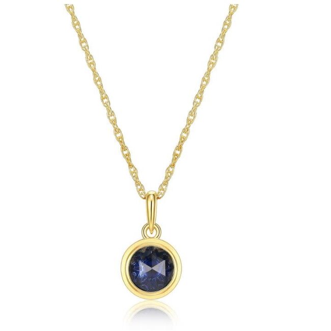 Reign Gold-Plated Birthstone Pendant