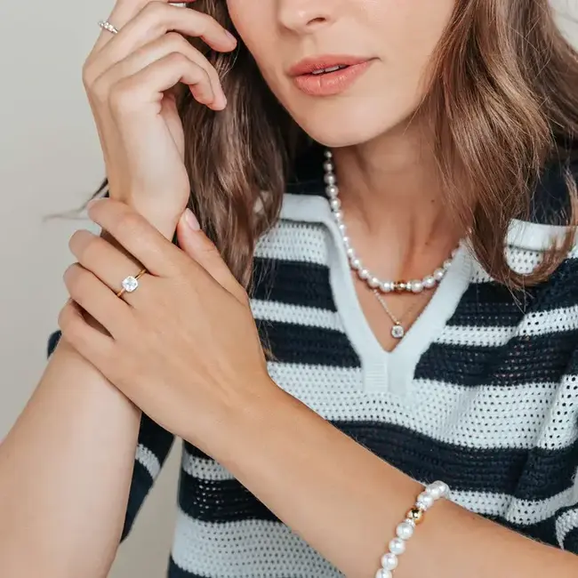 Ti Sento Pearl & Link Bracelet