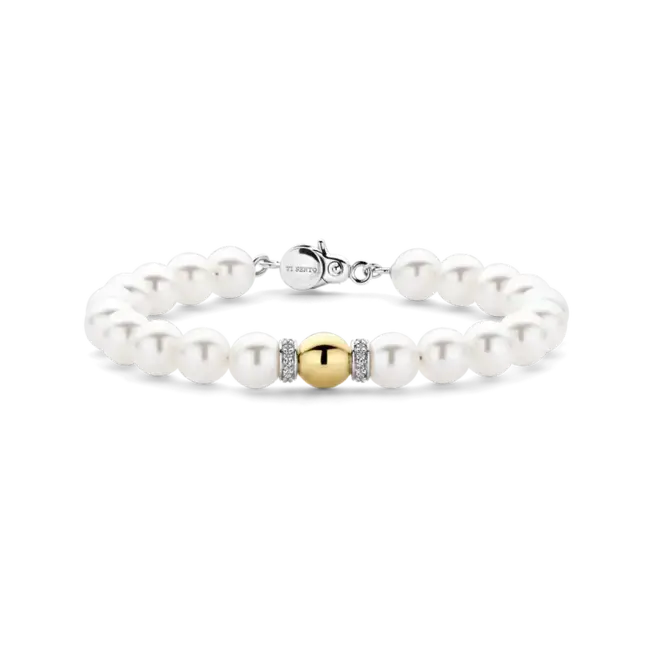 Ti Sento Pearl & Link Bracelet