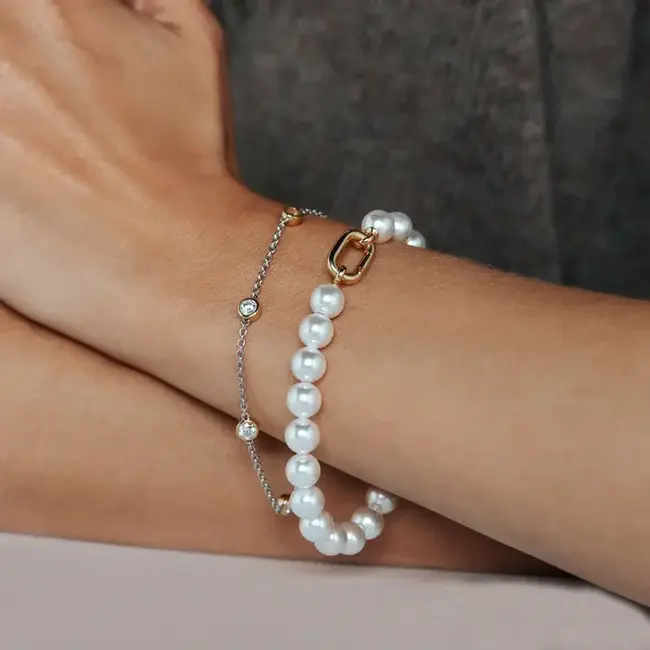 Ti Sento Bezel Station Bracelet