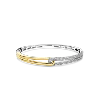Ti Sento Ti Sento Intertwining CZ Bangle