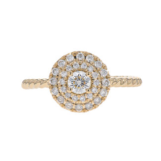 Utwo Bridal by Spicer Cole Double Halo Diamond Engagement Ring