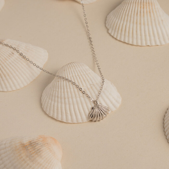 Kids Silver Seashell Necklace