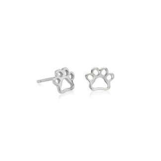 Bella Baby & Kids Jewellery Kids Silver Paw Print Studs