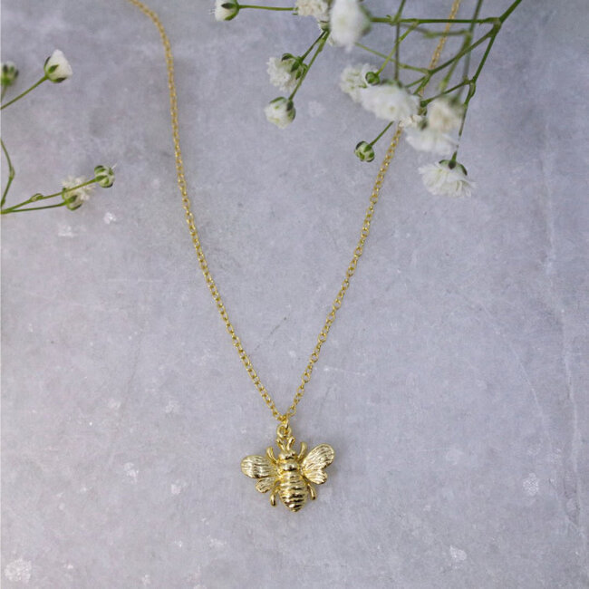 Kids Gold Vermeil Bee Necklace