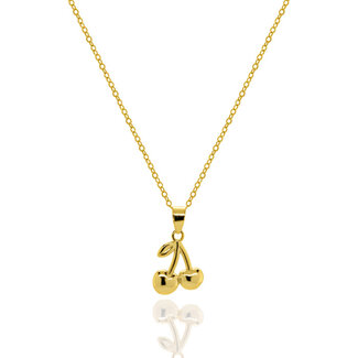 Bella Baby Kids Gold Vermeil Cherry Necklace