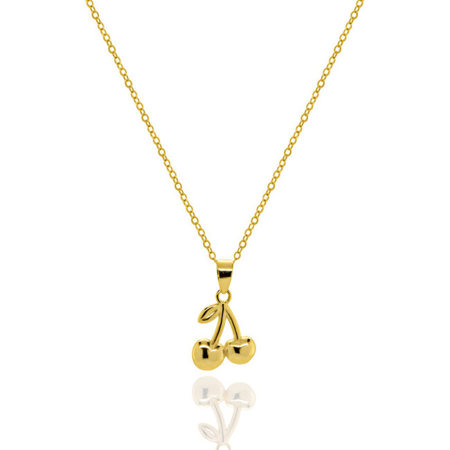 Kids Gold Vermeil Cherry Necklace