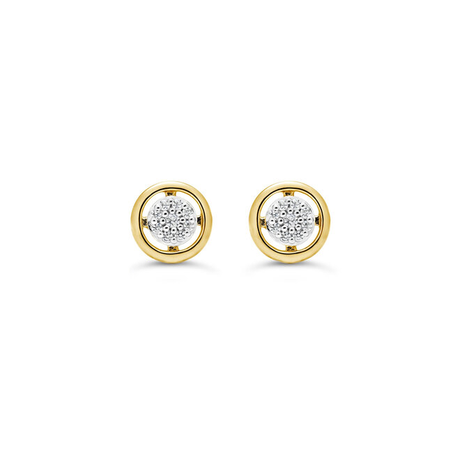 Pave Circle Studs