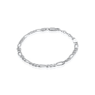 Everyday Silver by Spicer Cole 4.3mm Flat Figaro Bracelet