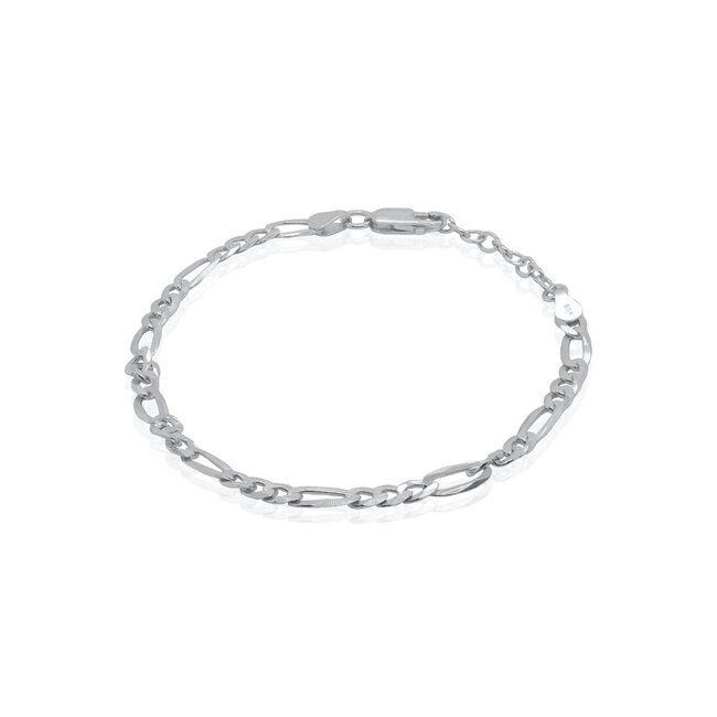 4.3mm Flat Figaro Bracelet