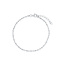 2.0mm Diamond Cut Oval & Bead Bracelet in Sterling Silver