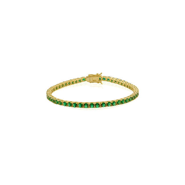 Lab Grown Emerald Tennis Bracelet
