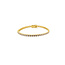 Lab-Grown White Sapphire Tennis Bracelet in Gold Plated Sterling Silver