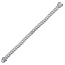 5.0mm Pavé Cubic Zirconia Curb Bracelet in Sterling Silver