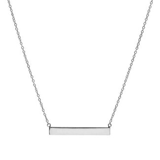 Everyday Silver by Spicer Cole Plain Silver Bar Necklace