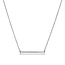 30mm Plain Bar Necklace in Sterling Silver