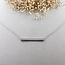 30mm Plain Bar Necklace in Sterling Silver