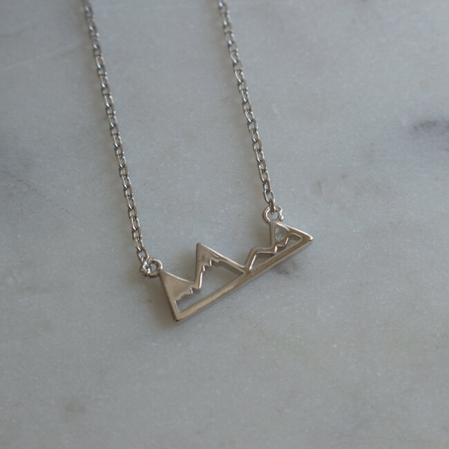 Mountain Necklace in Sterling Silver