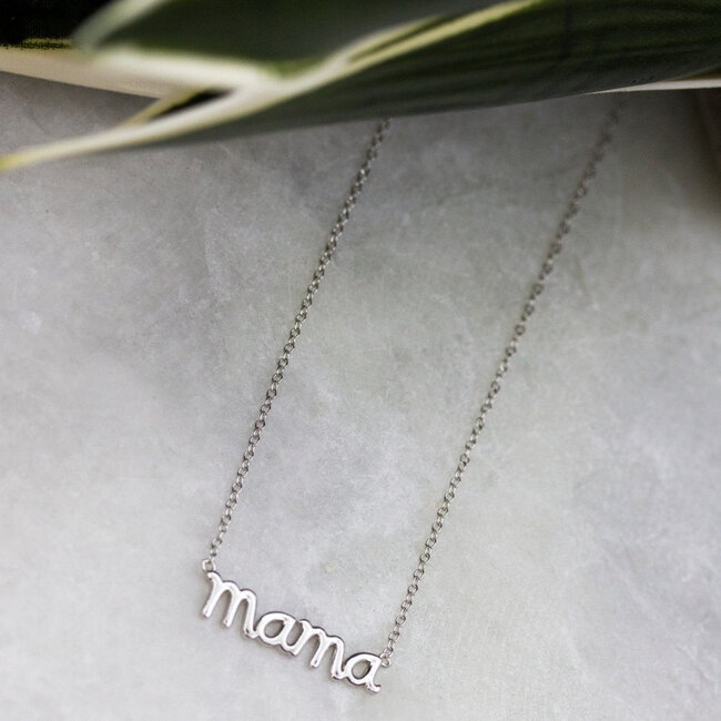"Mama" Nameplate Necklace 16-18"