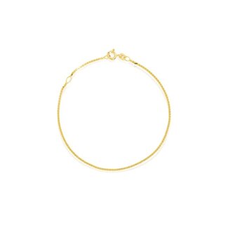 Bella Gold 1.3mm Serpentine Bracelet 7"