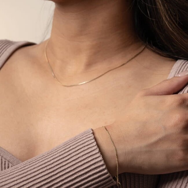 1.3mm Serpentine Bracelet 7"