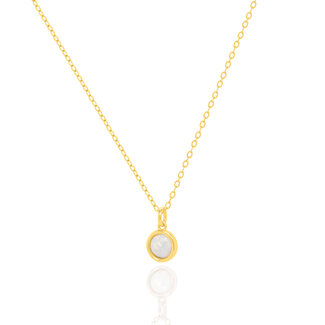 Bella Gold Bezel-Set Opal Necklace