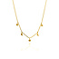 Polished Moon & Star Necklace in 10K Yellow Gold
