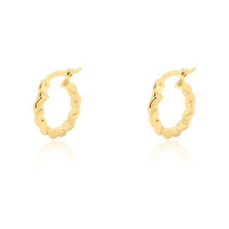 Bella Gold Mini Twisted Rope Huggies