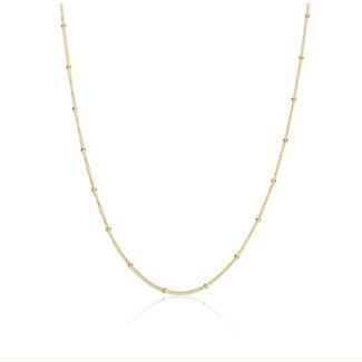 Bella Gold 1.7mm Satellite Chain 16-18"