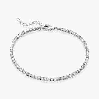 Everyday Silver by Spicer Cole Cubic Zirconia Tennis Bracelet