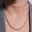 3.9mm Fancy Diamond-Cut Ice Chain in Gold Vermeil Sterling Silver