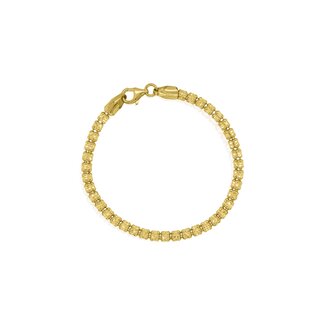 Everyday Silver by Spicer Cole 3.9mm Fancy Diamond-Cut Ice Chain Bracelet