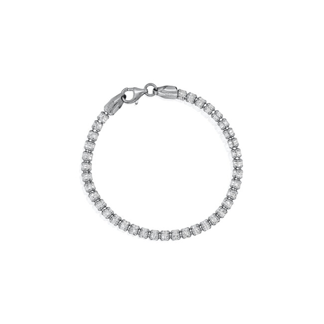 Sterling Silver Fancy Ice Chain Bracelet