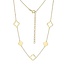 Reign Gold-Plated Open Clover Station Necklace
